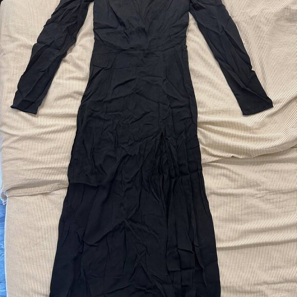 Reformation Sigmund Dress in Black - Picture 4 of 4